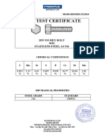 Mill Test Certificate: S0148/4180/DBX/ST2014