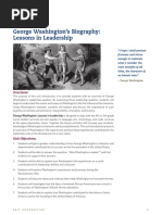 George Washington's Biography: Lessons in Leadership: Unit Introduction