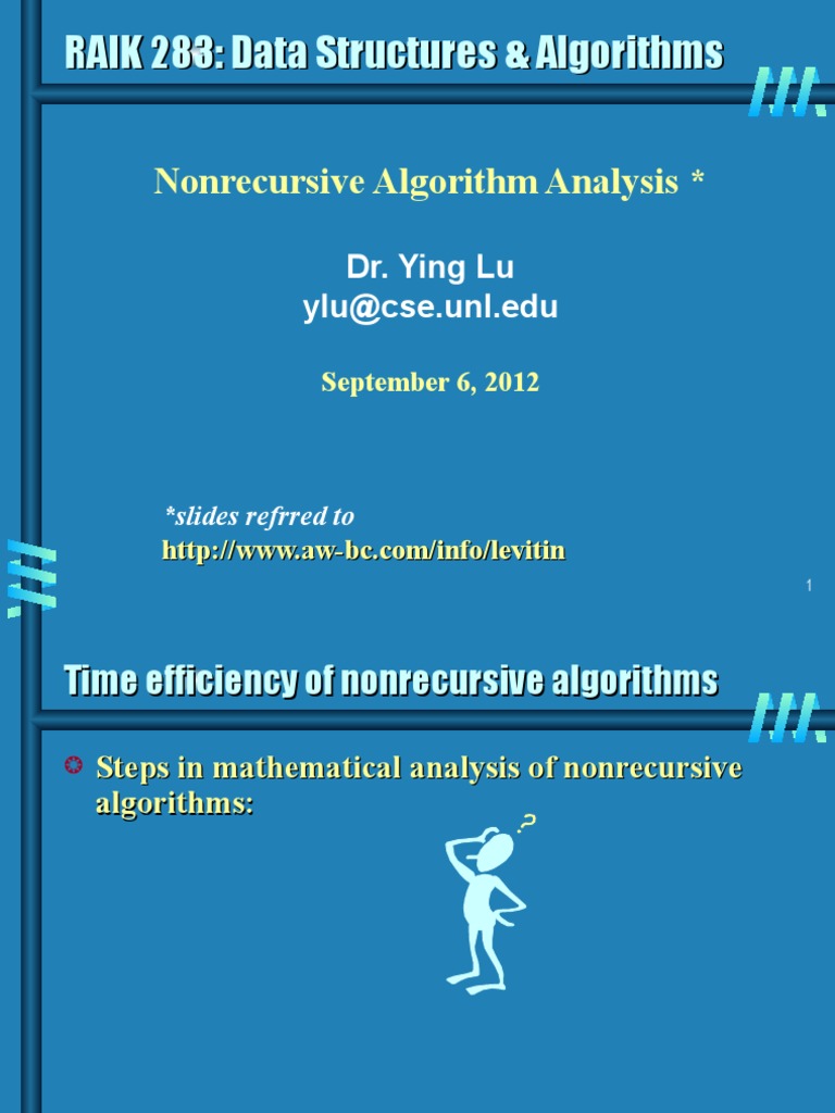 Non Recursive Algorithm | PDF | Summation | Algorithms
