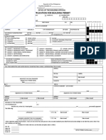 Application For Building Permit Form PDF