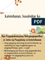 2 Katotohanan Isasabuhay Ko