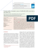 Toxicity profile of ethanolic extract of Azadirachta indica stem bark in male Wistar rats