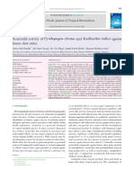 Acaricidal activity of Cymbopogon citratus and Azadirachta indica against house dust mites