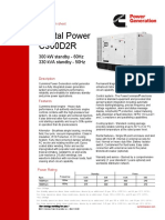 Rental Power C300D2R: 300 KW Standby - 60Hz 330 kVA Standby - 50Hz