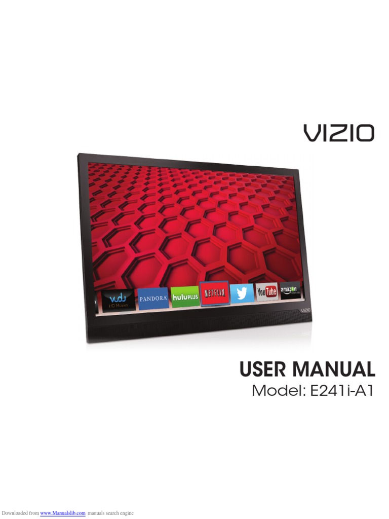 Vizio User Manual PDF Video Hdmi