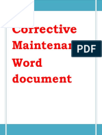 Corrective: Maintenance Word Document