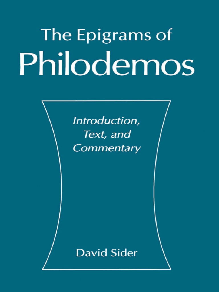 Philodemos | PDF