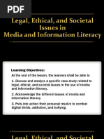 Legal, Ethical, and Societal Issues in Media & Information