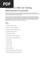 Oracle Rac DBA 12c