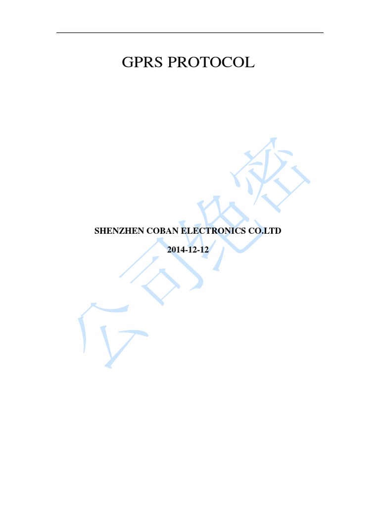GPRS Protocol Overview and Device Management | PDF | General Packet ...