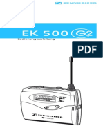 EK 500 G2 Owners Manual