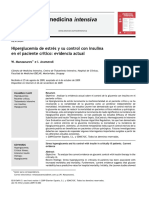 Hiperglucemia de Estrés y Su Control Con Insulina en El Paciente Crítico. Evidencia Actual