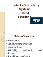 Control of Switching Systems Unit 4