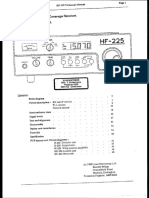 Lowe Electronics LTD - HF-225 General Coverage Receiver, Service Manual
