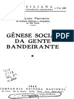 Genese Social Da Gente Bandeirante