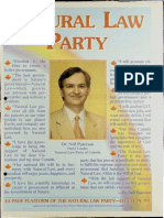 Natural Law Party Insert, 1993