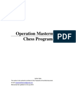 Chess Program Operation Mastermind