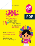 Programa Del Encuentro de Las Culturas Populares 2019