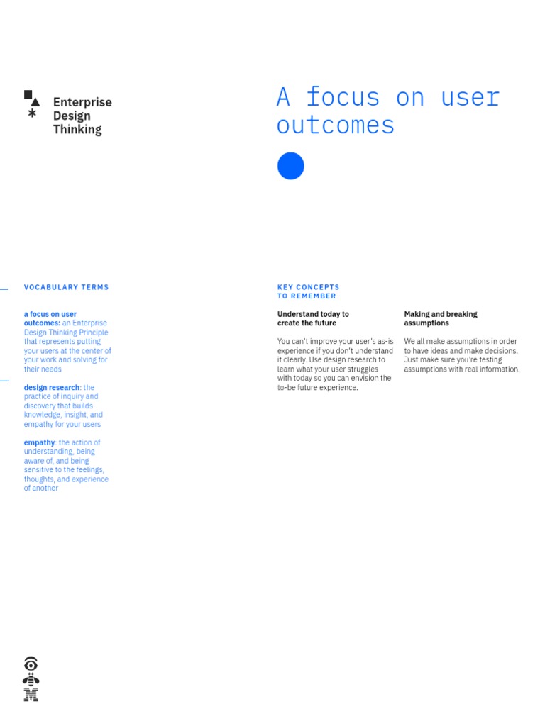 A Focus On User Outcomes Summary - Ba3b0c6d | PDF | Design Thinking ...