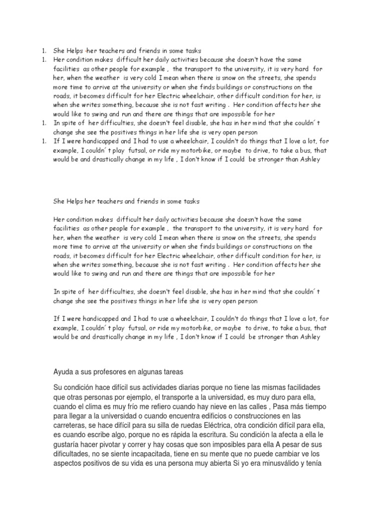 She Helps | PDF | Disability | Attitude (Psychology)