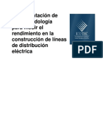 Optimizar Eficiencia Construcción Líneas Distribución Eléctrica