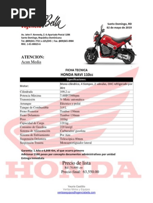 Honda Navi 110cc Pdf