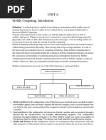 Mobile Computing: Introduction:: Unit - I