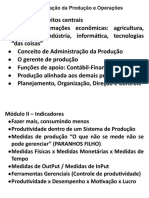 Esquema Da Video-Aula - Administração Da Produção e Operações