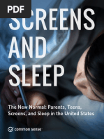 The New Normal: Parents, Teens, Screens and Sleep in The United States