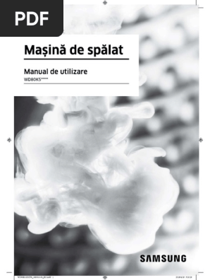 Manual Masina De Spalat Rufe Cu Uscator Samsung