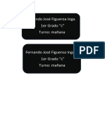 Fernando José Figueroa Inga. 1er Grado "C" Turno: Mañana