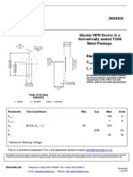 Dimensions in MM (Inches) .: TO66 (TO213AA) Pinouts