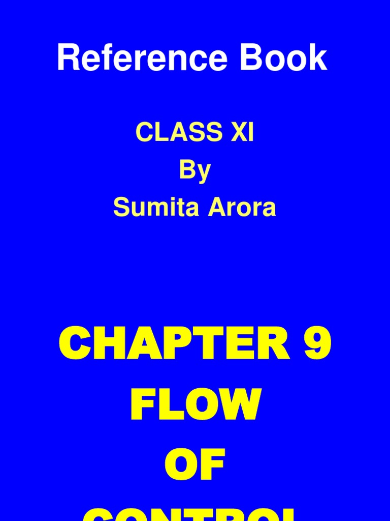 9 Flow of Control | PDF | Control Flow | Computer Engineering