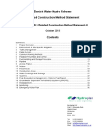 Method Statment For Hydropower