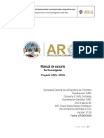 Manual de Usuario Investigador ARCA v2