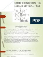 Modal Cutoff Condition For Hypocycloidal Optical Fibre