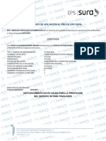 Certificado de Afiliacion Sura PDF