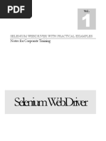 Selenium Webdriver Notes