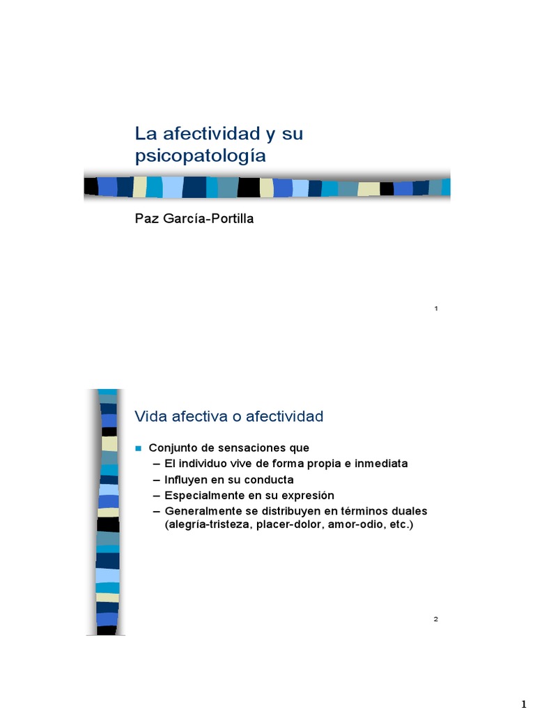 Psicopatología de la Afectividad | PDF | Las emociones | Desorden ...