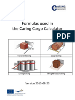 Cargo Calculator Formulas - EN