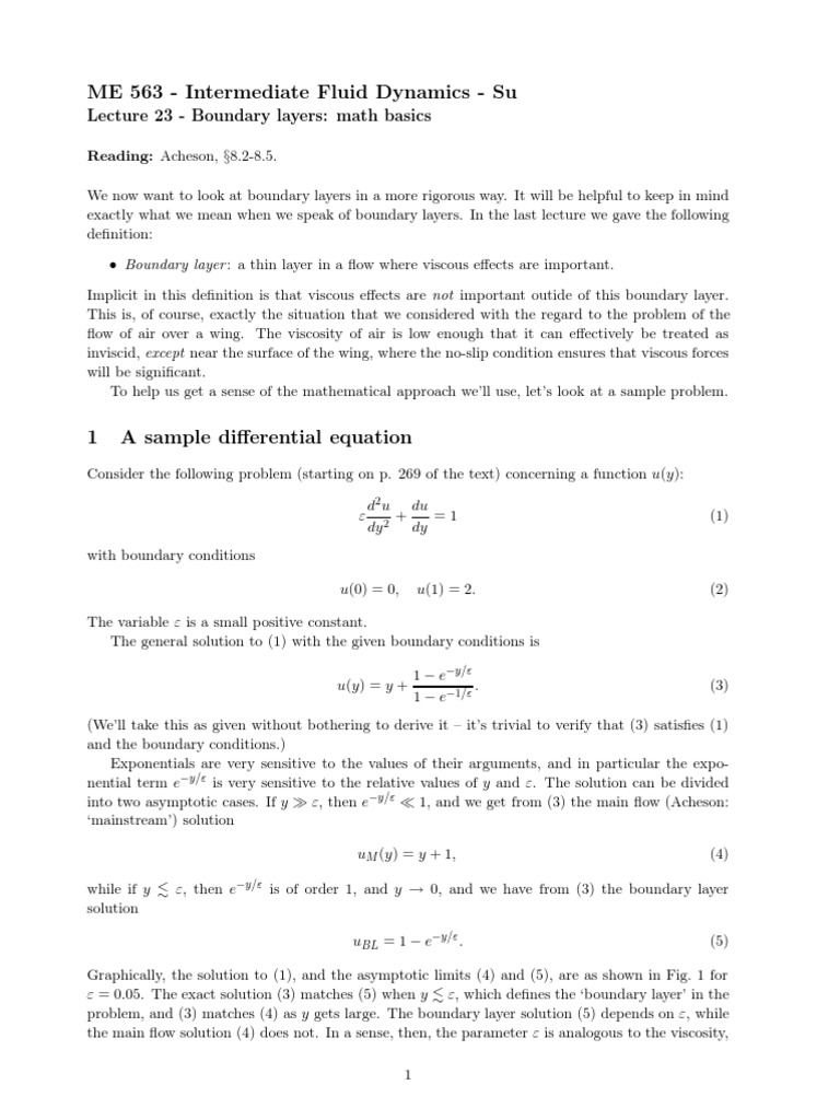 Afd 10lecture23 | PDF | Boundary Layer | Navier–Stokes Equations