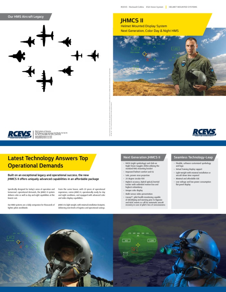 Jhmcs Ii Our HMS Aircraft Legacy PDF Equipment Manufactured Goods