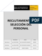 Formato Procedimiento Reclutamiento y Seleccion