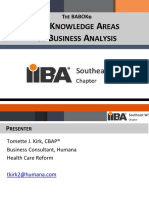 Six Knowledge Areas of Business Analysis