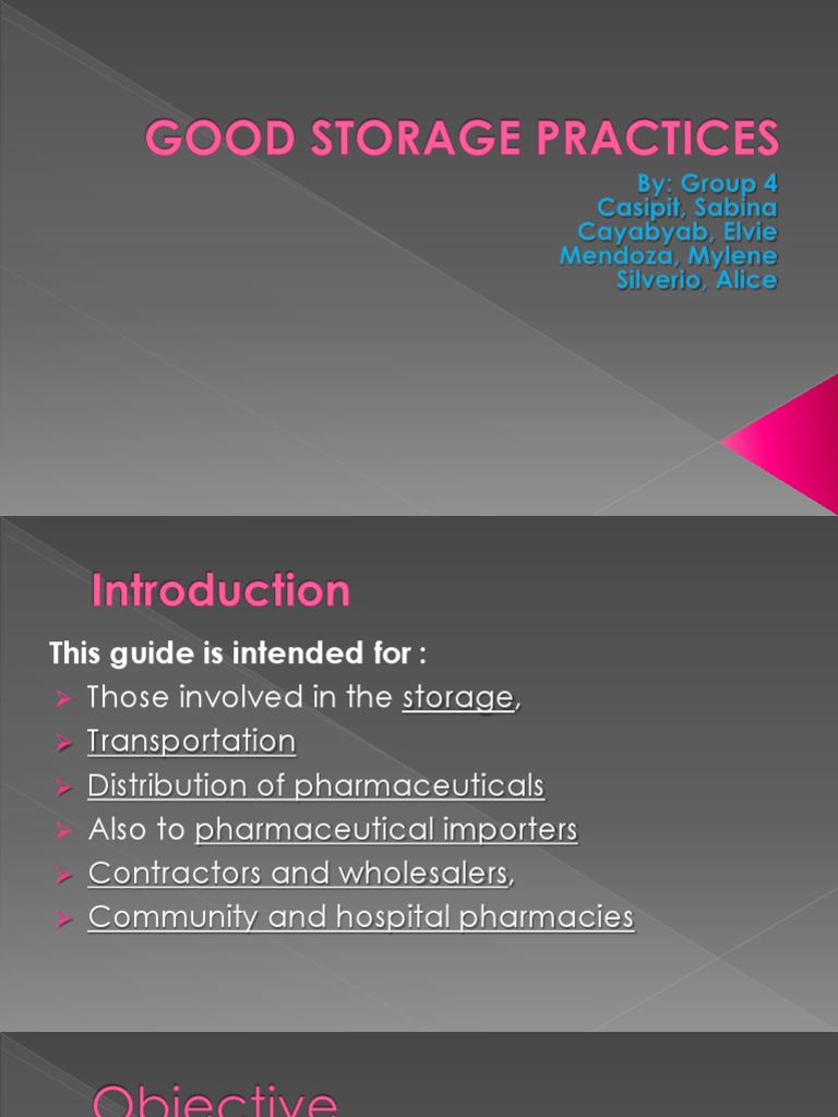 Good Storage Practices For Pharmaceuticals Edited Final PDF Shelf