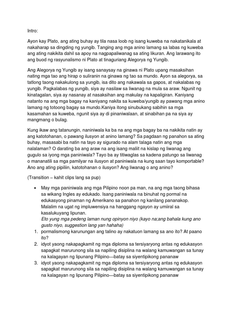 Wisyo NG Konseptong Filipinolohiya Tindig | PDF