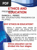 Ethics and Education: Presenter