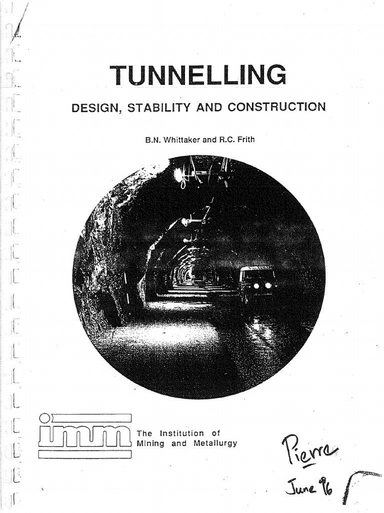 Tunnelling Design, Stability and Construction PDF