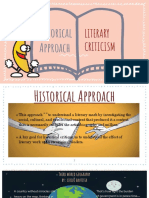 Historical Approach: Literary Criticism
