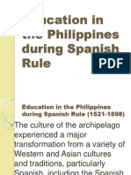 Education in The Philippines During Spanish Rule